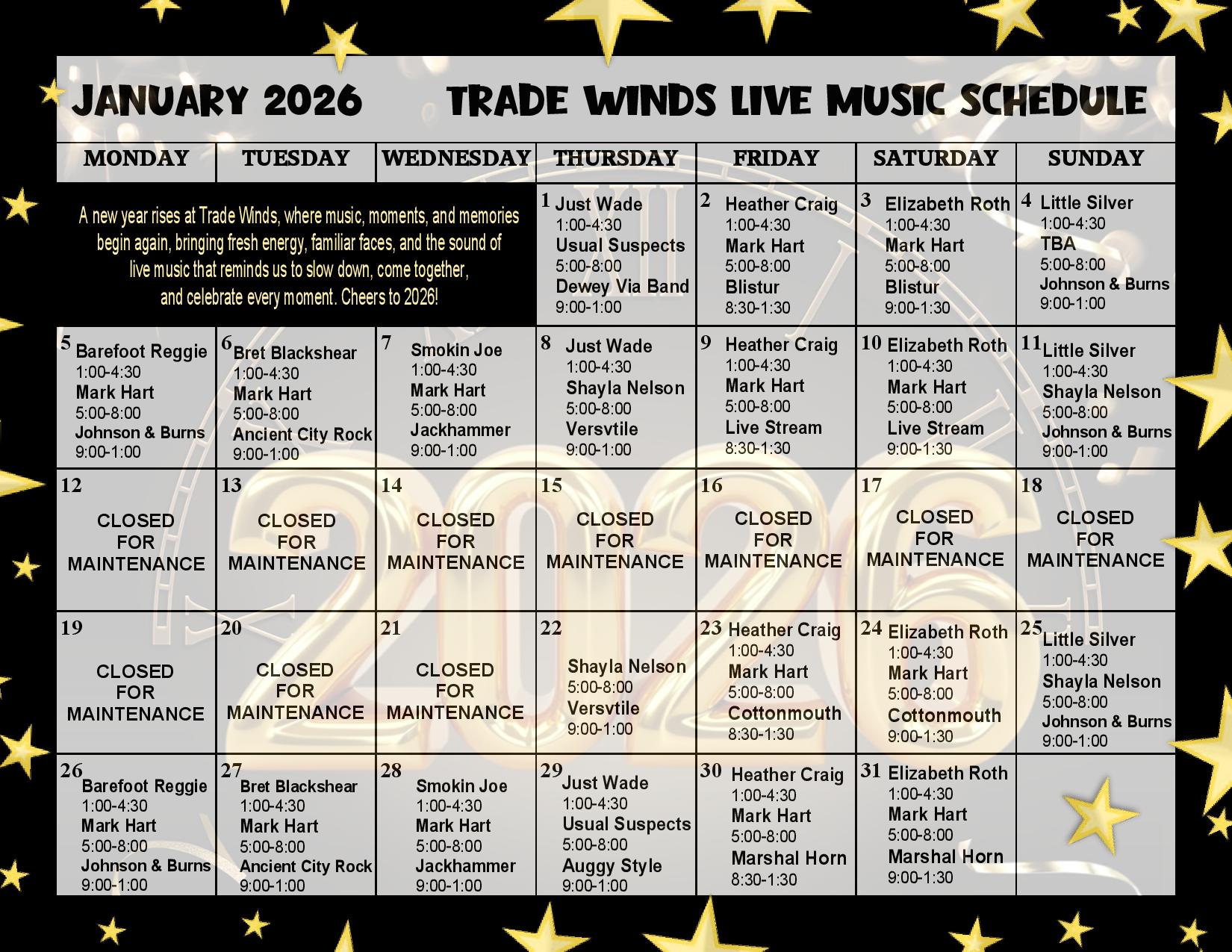 Welcome to Tradewinds Lounge